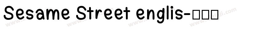 Sesame Street englis字体转换